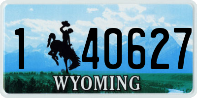 WY license plate 140627