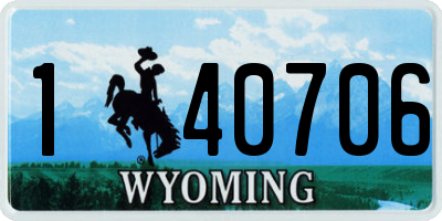 WY license plate 140706