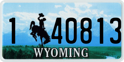WY license plate 140813