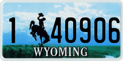 WY license plate 140906