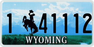 WY license plate 141112
