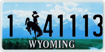 WY license plate 141113