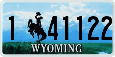 WY license plate 141122