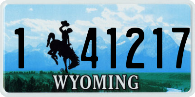 WY license plate 141217
