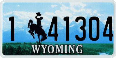 WY license plate 141304