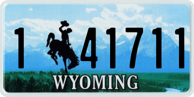 WY license plate 141711