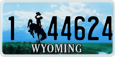 WY license plate 144624