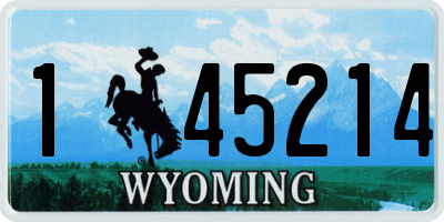 WY license plate 145214