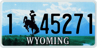 WY license plate 145271
