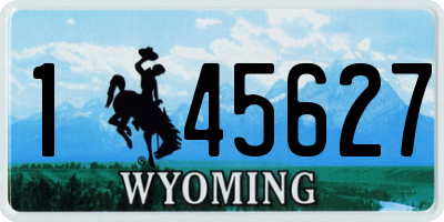 WY license plate 145627