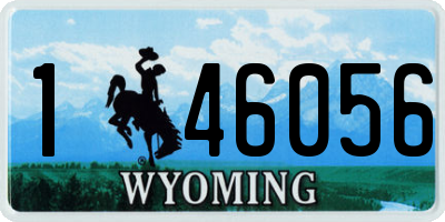 WY license plate 146056