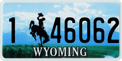WY license plate 146062