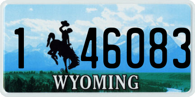 WY license plate 146083