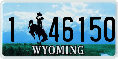 WY license plate 146150