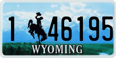 WY license plate 146195