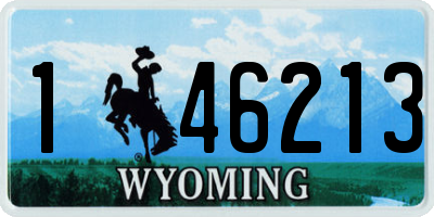 WY license plate 146213