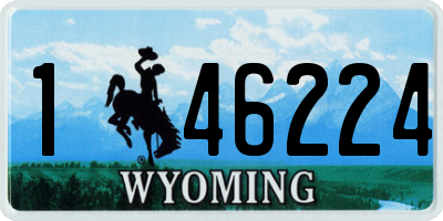 WY license plate 146224