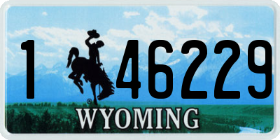 WY license plate 146229