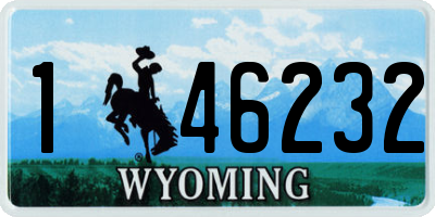 WY license plate 146232