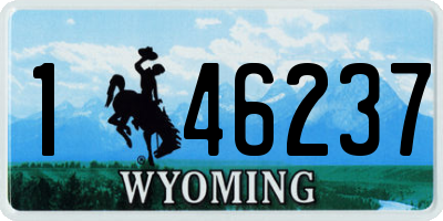 WY license plate 146237