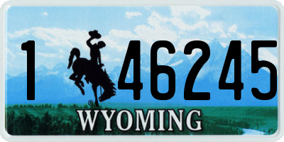 WY license plate 146245
