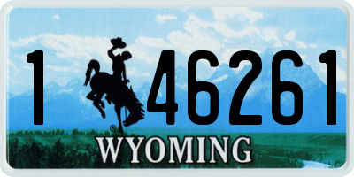 WY license plate 146261