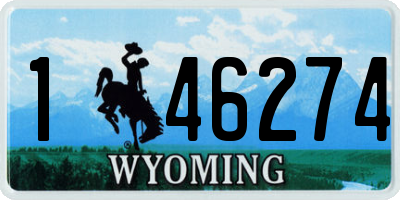 WY license plate 146274
