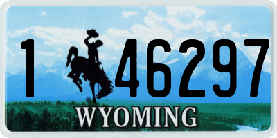 WY license plate 146297