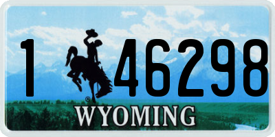 WY license plate 146298