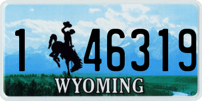 WY license plate 146319