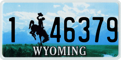 WY license plate 146379
