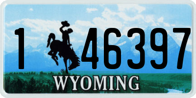 WY license plate 146397