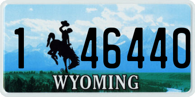 WY license plate 146440