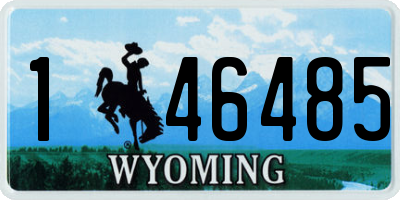 WY license plate 146485