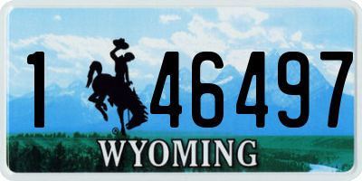 WY license plate 146497