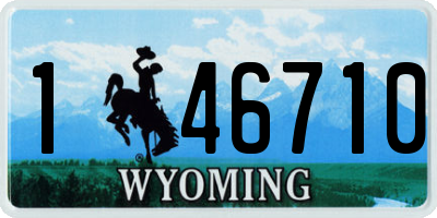 WY license plate 146710