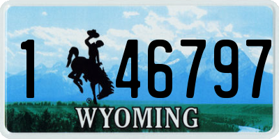 WY license plate 146797