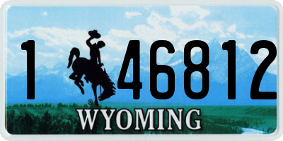 WY license plate 146812