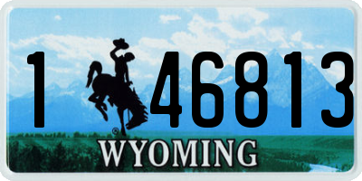 WY license plate 146813