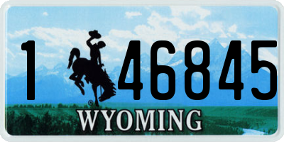WY license plate 146845