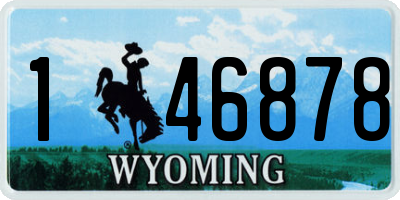 WY license plate 146878