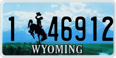 WY license plate 146912