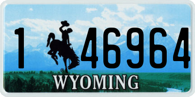WY license plate 146964