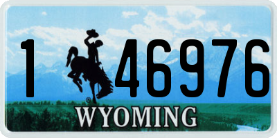 WY license plate 146976
