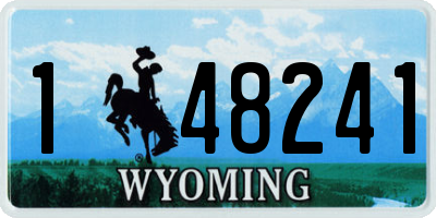 WY license plate 148241