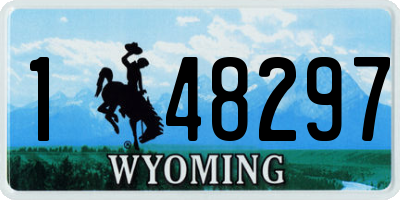 WY license plate 148297