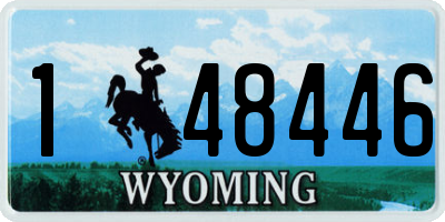 WY license plate 148446