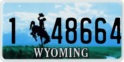 WY license plate 148664