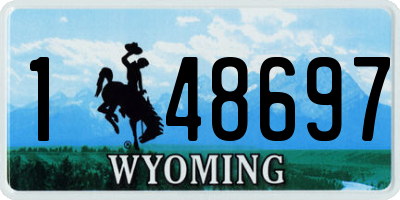 WY license plate 148697