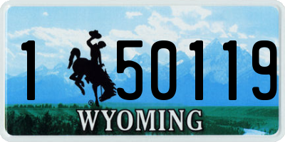 WY license plate 150119